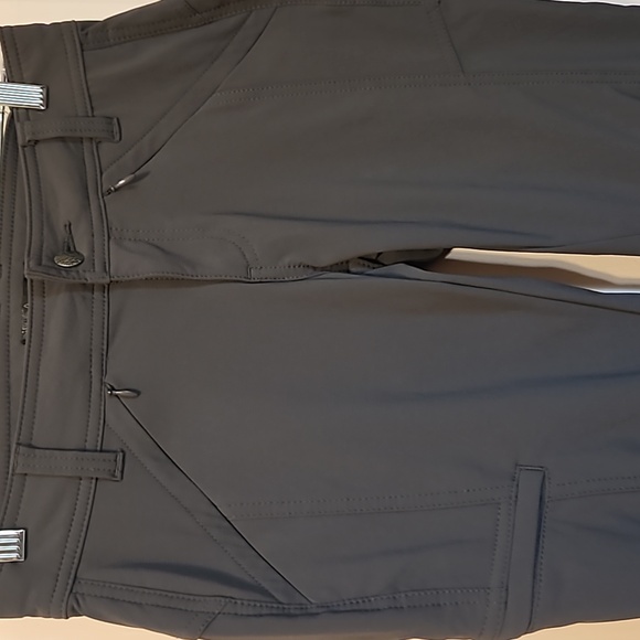 prAna size 0 high performance hiking pants Grey with 3 zippered pockets & back - Picture 4 of 11